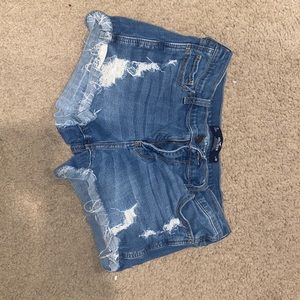 Short denim shorts